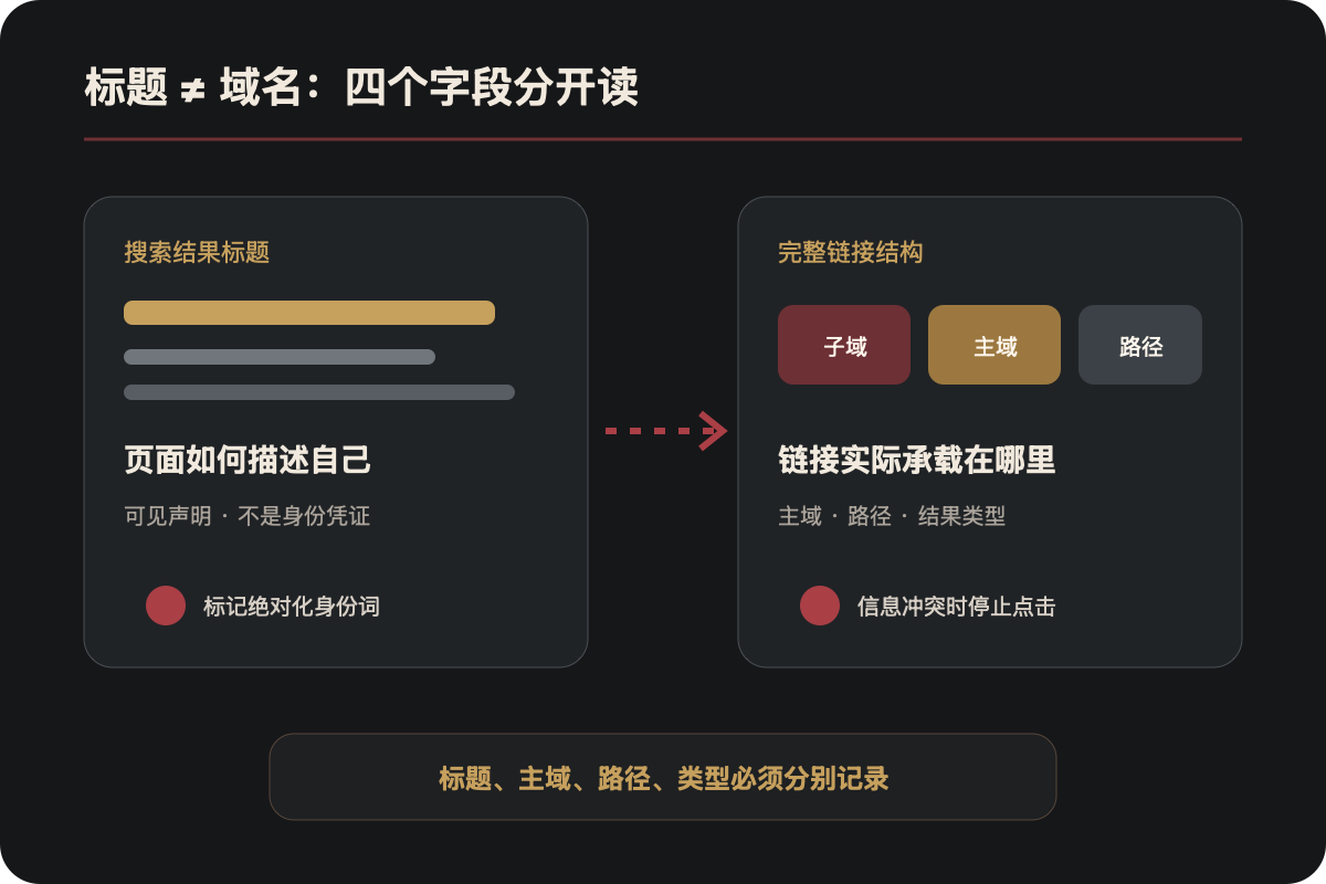 4虎影库搜索标题与主域名、路径和结果类型分开检查示意图